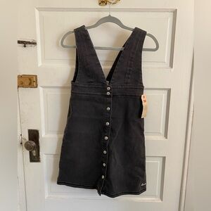NWT Levi's Black Denim Dress with Buttons Size 12